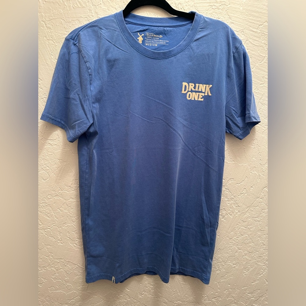 Classic Womens Medium “Drink one for Dane” Dutch Bros T-shirt.
